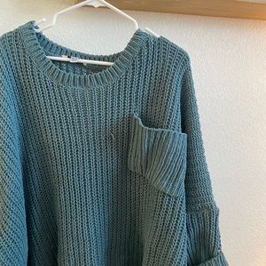Quarter Sleeve Oversized Sweater